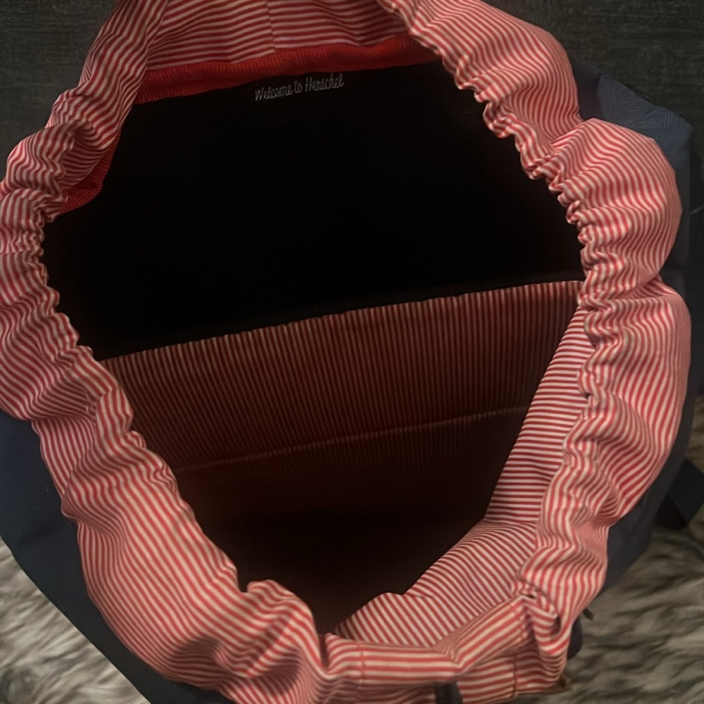 Herschel Supply Company Dark Blue and Tan Backpack - Picture 2 of 3